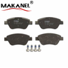 GDB1590 Terbon Auto Parts Spare Front Axle Brake Pads With E-mark For Fiat