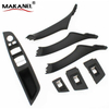 7PCS Inner Door Panel Handle Pull Trim Cover For 10-16 BMW 5 Series F10 F11 New