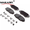 Coralfly Reliable Auto Parts High Performance Durable Ceramic Rear Disc Brake Pads D1210-8330 For Toyota