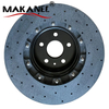 Car Auto Rear Front 380-32mm Carbon Ceramic Brake Disc Caliper For Tesla S Plaid