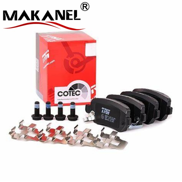 GDB1590 Terbon Auto Parts Spare Front Axle Brake Pads With E-mark For Fiat