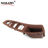 Red Brown Inner Door Panel Handle Pull Trim Cover For 10-16 Bmw 5 Series F10 F18 Oe 51417225859 51417261929