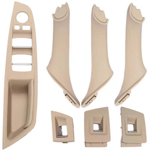 Inner Door Panel Handle 7pcs Pull Trim Cover Set For Car Doors For BMW 5 series F10 F18 51417225875