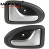 Renault Clio 3/1998-9/2005 black front inner handle with chrome lever sx