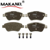 GDB1590 Terbon Auto Parts Spare Front Axle Brake Pads With E-mark For Fiat