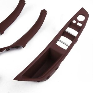 Red Brown Inner Door Panel Handle Pull Trim Cover For 10-16 Bmw 5 Series F10 F18 Oe 51417225859 51417261929